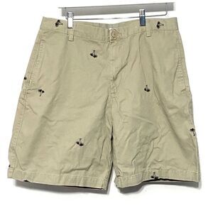 Islander palm tree khaki shorts sz 34